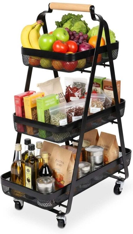 3-stöckiger Rollwagen mit Rädern