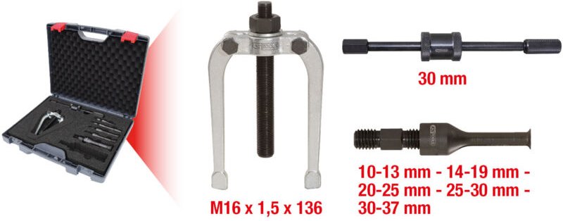 Ks Tools Präzisions-Innen-Auszieher-Satz ø 10-37 mm, 7-tlg.