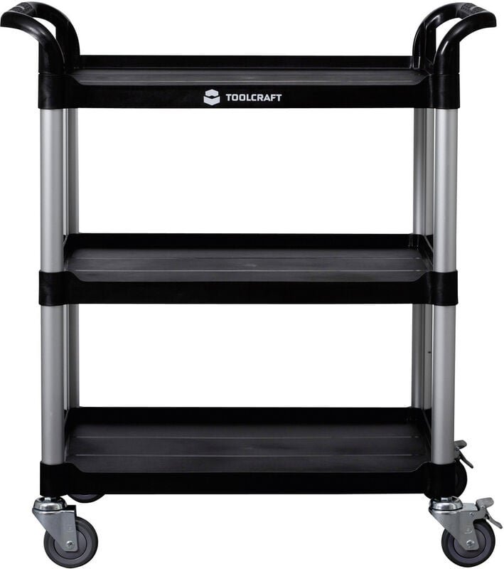 Toolcraft - 88 70 91 Servicewagen Aluminium, Kunststoff Herstellerfarbe: Aluminium (Natur), Schwarz