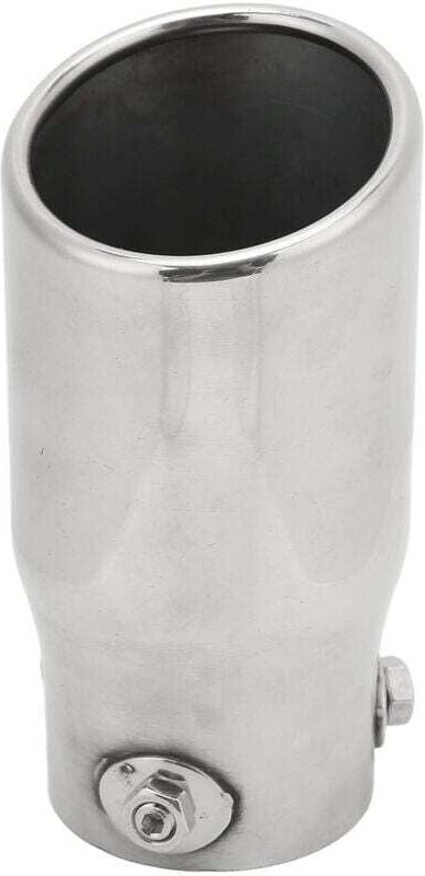 Vtizikl Embout d'échappement en acier inoxydable, entrée 63mm, sortie 76mm, longueur 150mm, universel pour voiture