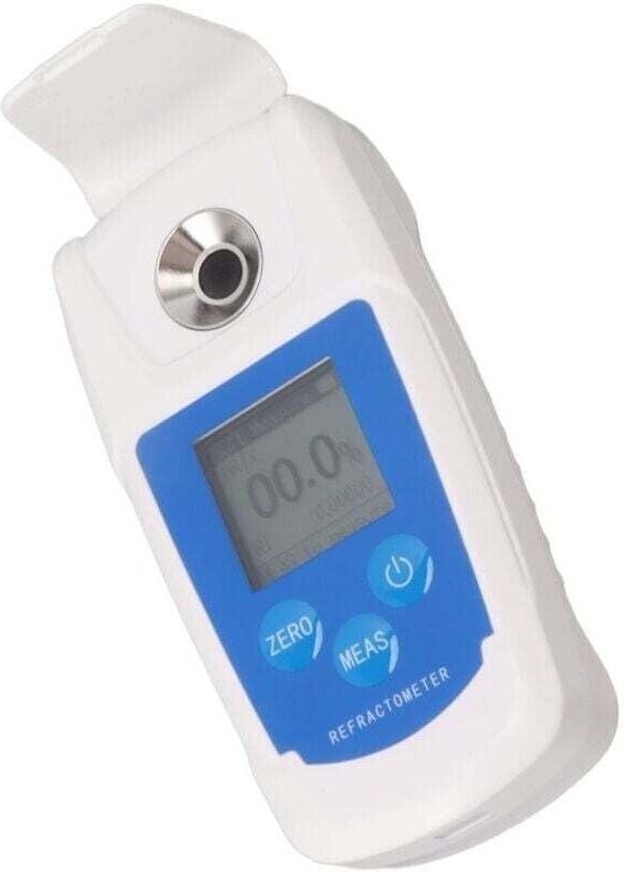 Brix-Refraktometer, 3 Datenanzeigen, hochpräzises Brix-Messgerät, einfache Bedienung, 0–55 % für Fruchtgetränke zur Mess...