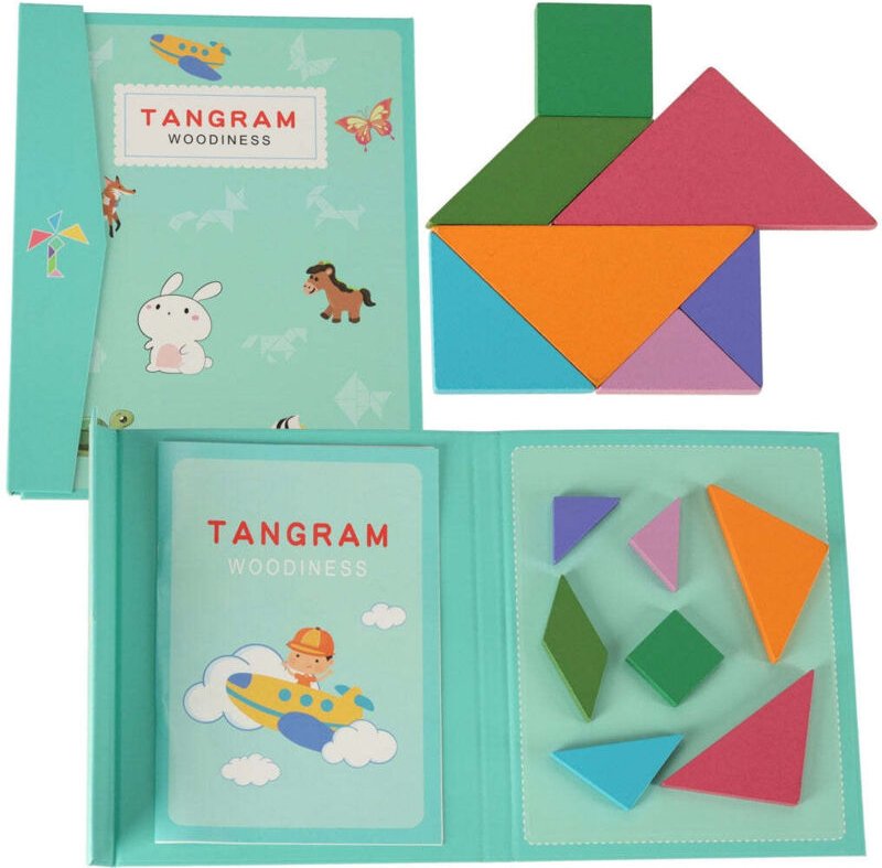 Magnetisches Puzzlebuch 3D-Tangram-Blöcke