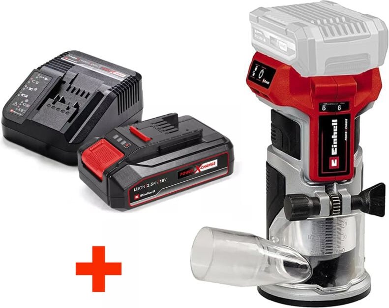 Einhell Akku-Kantenfräse TP-ET 18 Li BL + Akku 2.5Ah 18V