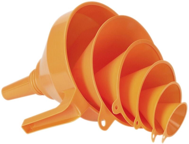 Pressol - Trichterset 6-teilig 50, 75, 100, 120, 150, 160 mm hdpe