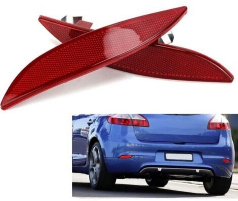Stoßstangenreflektor, Reflektorstreifen für die hintere Stoßstange links und rechts 265600004R passend für Megane MK3 20...
