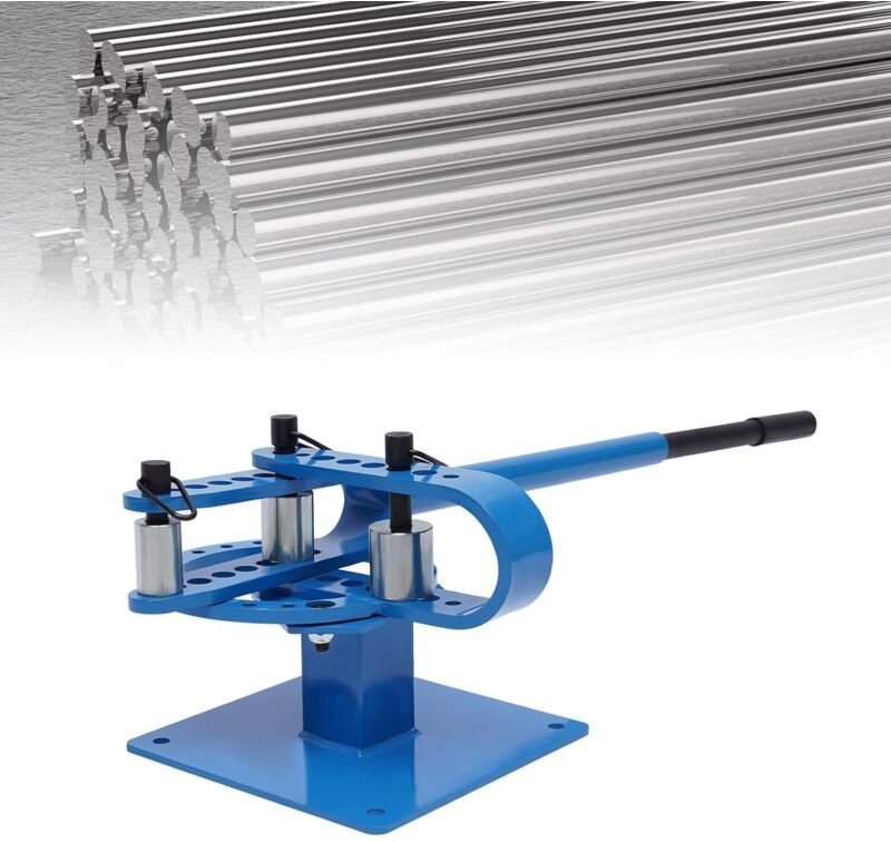 Manuell Biegegerät Rohrbiegegerät Biegemaschine mit 7 Matrizen 25-75 mm Rohrbiegewerkzeug Winkelbiegegerät für Bauindust...