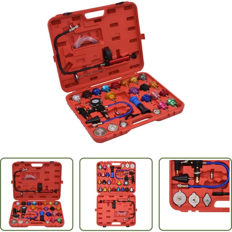 Kühlmittelwechsel - Druckprüfgerät für Kühlsystem & Kühlerdeckel 28-tlg.