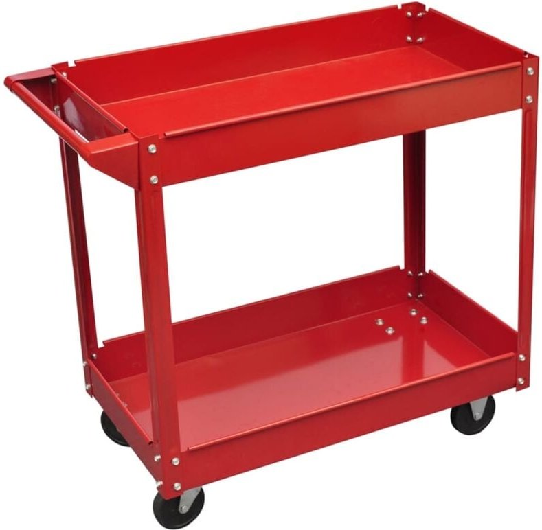 Werkstattwagen 100 kg Rot Vidaxl
