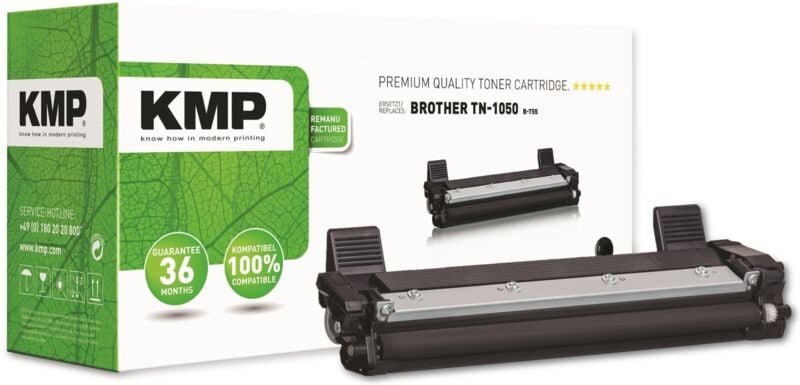 KMP Toner kompatibel für Brother TN-1050, schwarz