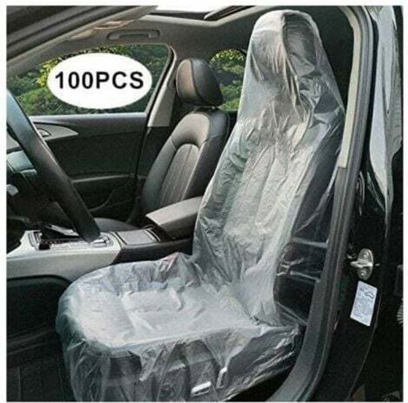 100 Stück Einweg-Sitzbezüge, durchsichtiger Sitzbezug aus Kunststoff