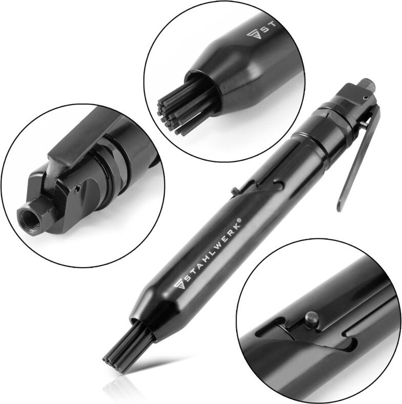 STAHLWERK Druckluft-Nadelentroster DNE-600 ST gerade Aufnahme 6.000 Schläge/min