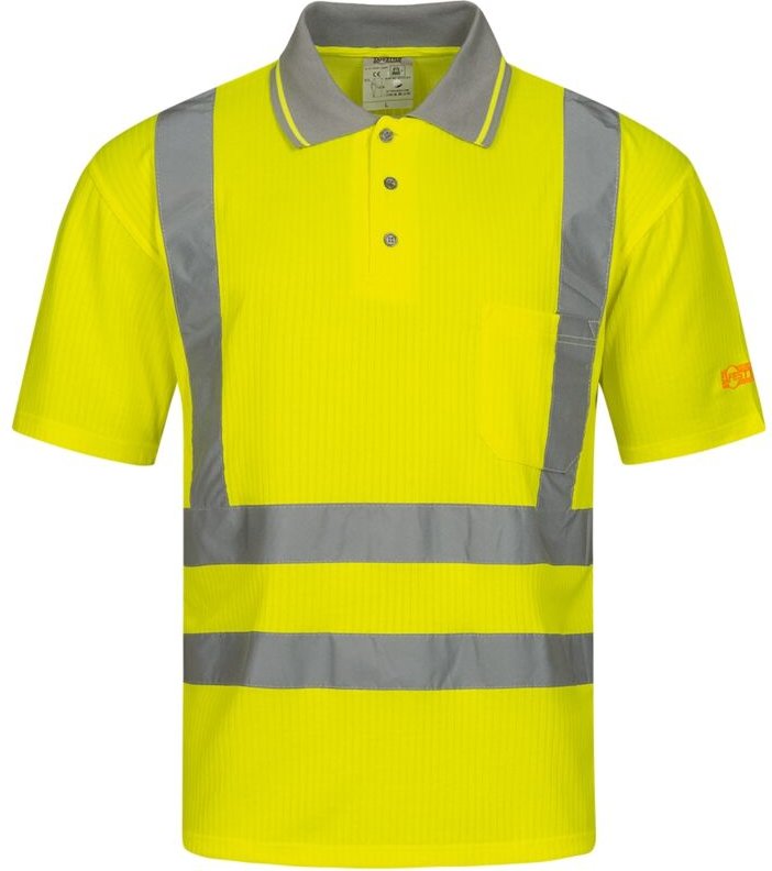 DIEGO UV-Warnschutz-Polo-Shirt Gelb Größe 3-XL(58/60)