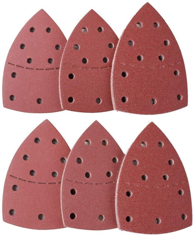 Glaspapier-Dreiecke für Bosch psm 100A, psm 160, psm 200 aes, psm 18, pda 180, psm 160 a/psm 80/PRIO, 105 mm x 152 mm, 6...