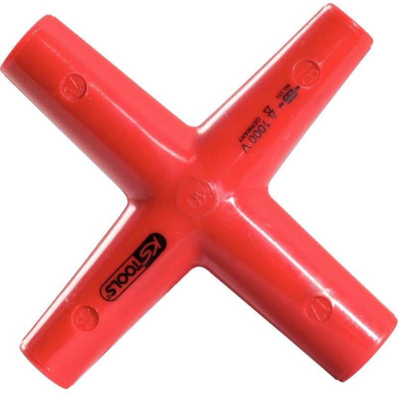 Kreuzschlüssel mit Schutzisolierung, 11x12x13x17mm