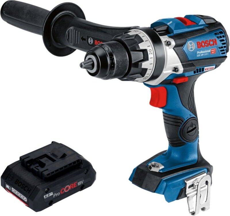 Bosch GSR 18V-110 C Professional Akku Bohrschrauber 18 V 110 Nm Brushless + 1x ProCORE Akku 4,0 Ah - ohne Ladegerät