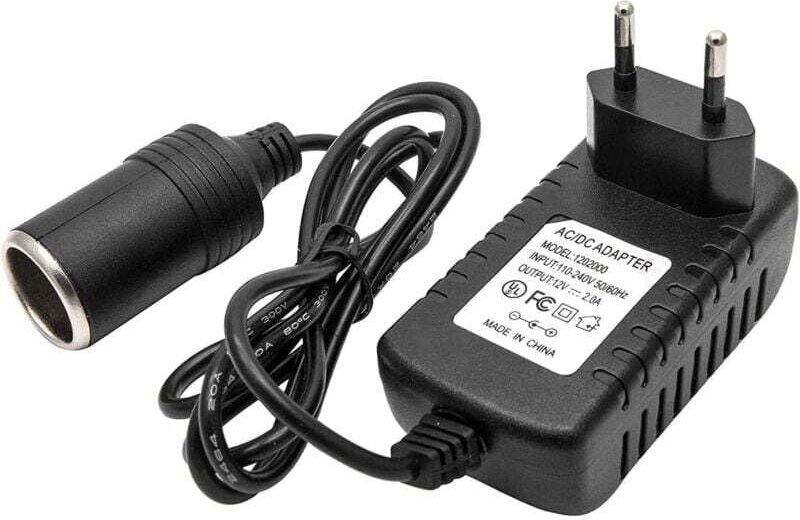 12V 2A Zigarettenanzünderstecker-Adapter, AC/DC-Adapter-Konverter für Navigationssysteme, Stromwandler