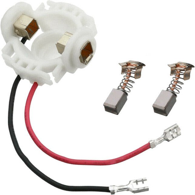 Trade-shop - Motorkohlen-Halter inkl. 2 Kohlebürsten kompatibel mit Makita BGA452Z DGA452Z BJV180 BJV180Z 4331DWD 4333DW...