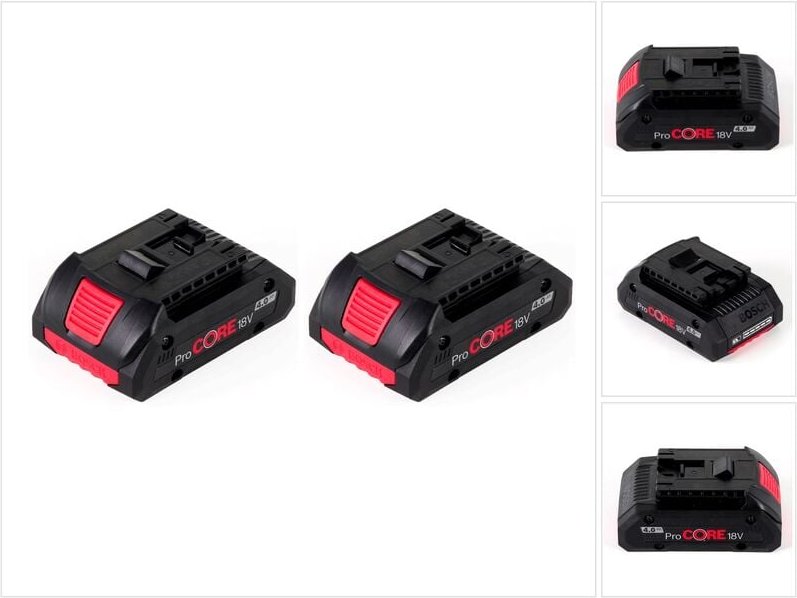 Bosch - Akku Starter Set 18V mit 2x ProCORE18V 4.0Ah Akkupack ( 1600A016GB )
