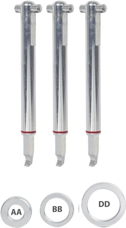 Kukko 70-011-S-Spiel von 3 Pullpo-Extraktionshaken