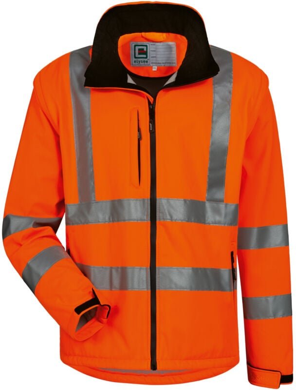 Gr .L (54/56) TYLER WARNSCHUTZ-SOFTSHELLJACKE orange TYLER HIGH VIS SOFTSHEL