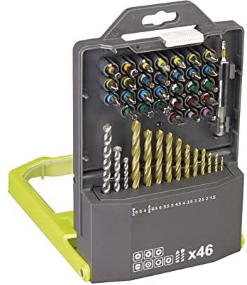 RAK46MIX Kit 46 Bits 1/4 Zoll Sechskantbohrer - Ryobi