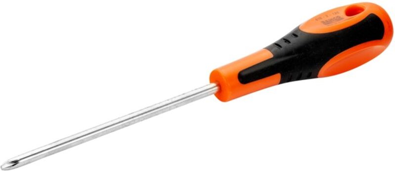 Phillips-Schraubendreher mit gummiertem Griff, PH1 x 100 mm - Bahco