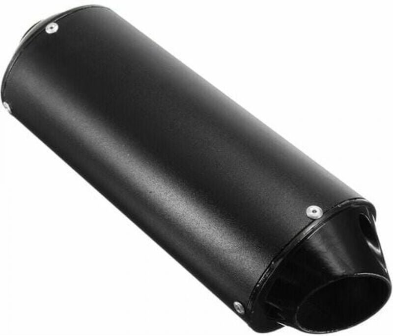 Aluminium-Schalldämpfer, Auspuffrohr, Innendurchmesser 28 mm, für 90 cc, 110 cc, 125 cc, 150 cc, 4-Takt, schwarz (schwar...