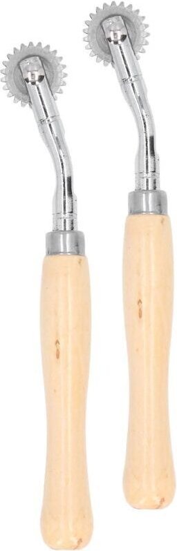 2 Stück Kopierrad, professioneller Stichmarkierungsabstandshalter für Ledernadeln, Kopierrad mit Edelstahlrolle für Lede...