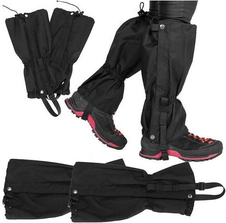 SPRINGOS Gemaschen Outdoor Einstellbare Gamaschen 1 Paar zum Fahrrad fahren Trekking Wanderungen im Schnee