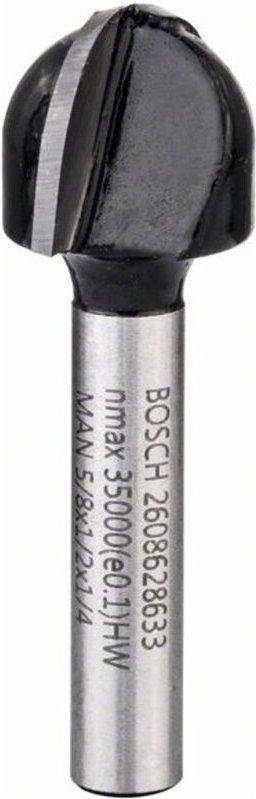 Hohlkehlfräser 1/4, R1 8 mm, d 15,9 mm, l 12,3 mm, g 45 mm - Bosch