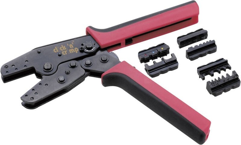 Click 'n' crimp 106000 Presszangen-Set 4teilig Isolierte Kabelschuhe, Unisolierte Kabelschuhe, - Cimco