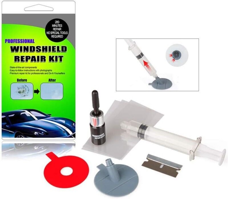 Windschutzscheiben-Reparaturset, Windschutzscheiben-Reparaturwerkzeug-Set, DIY-Auto-Reparaturset für Windschutzscheiben,...