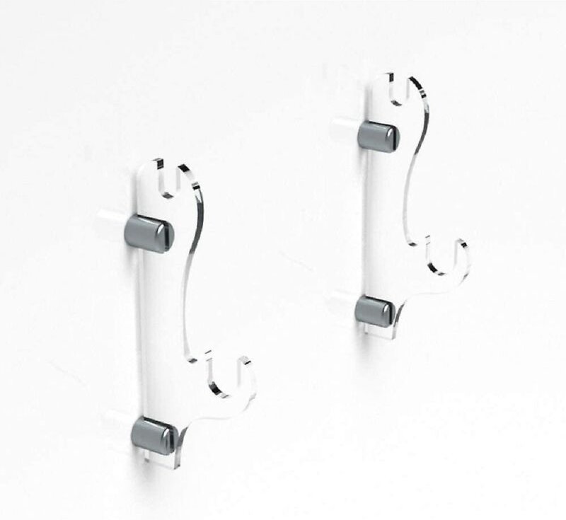 BEBUSINGOTO 1 Paar Lichtschwert-Schwerthalter Samurai-Säbel-Wandhalterung, Display für zwei Kampfkunstschwerter, durchsi...