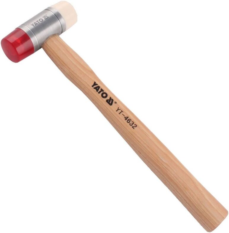 Yato - YT-4632 35mm PU/Nylon Blechhammer mit Hickorystiel