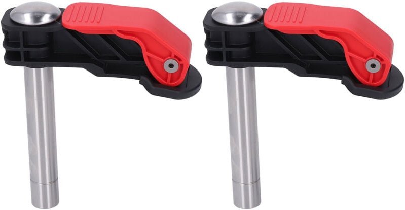 20-mm-Tischklemmen – 2 Stück Schnellspann-Bogenklemmen für die Holzbearbeitung, kompatibel mit Werkbänken und Lochkreise...