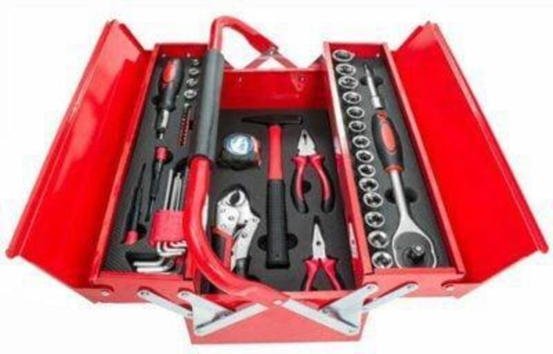 Geko Werkzeugset 64 Teile Chrom-Vanadium Stahl