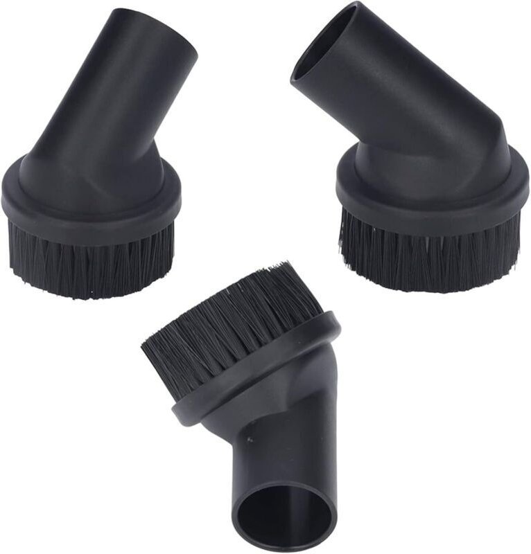 3-teiliges Set runder Staubsaugerbürsten, 35 mm Innendurchmesser, runde Staubbürste zur Reinigung von Sofabereichen, Dol...