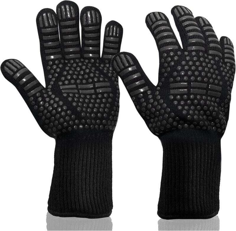Guanti da forno, guanti antitaglio per grigliare, guanti antiscivolo in silicone per grigliare, guanti da cucina di sicu...
