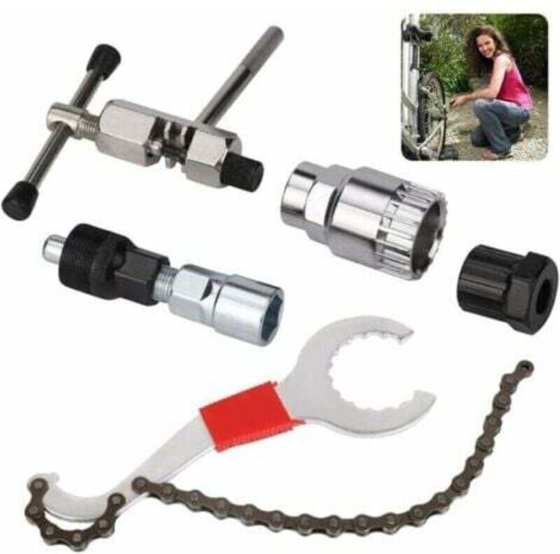 Werkzeug zum Entfernen der Fahrradkassette, Fahrradreparaturwerkzeug, Werkzeug zum Zerlegen von Fahrrädern, Tretlagerabz...