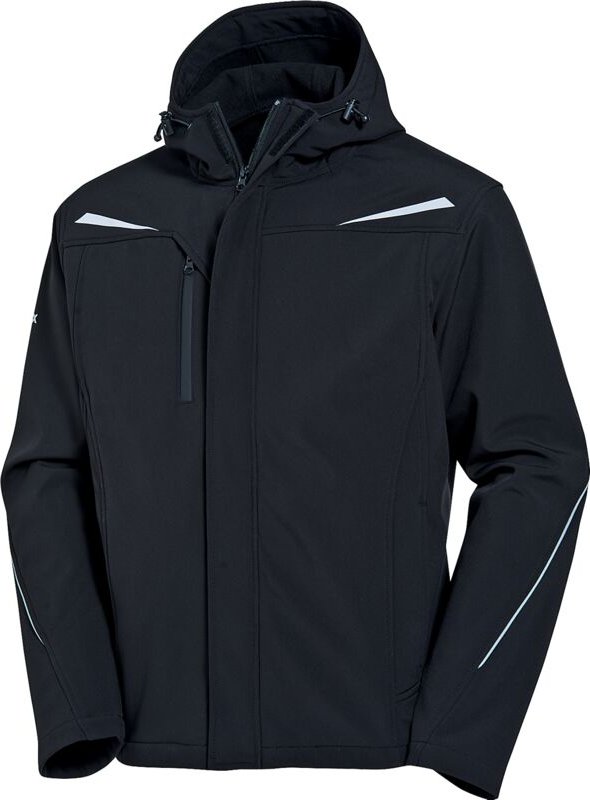 Uvex Synexxo Herren-Arbeitsjacke - Schwarze Männer-Softshelljacke - Sehr Atmungsaktiv: M