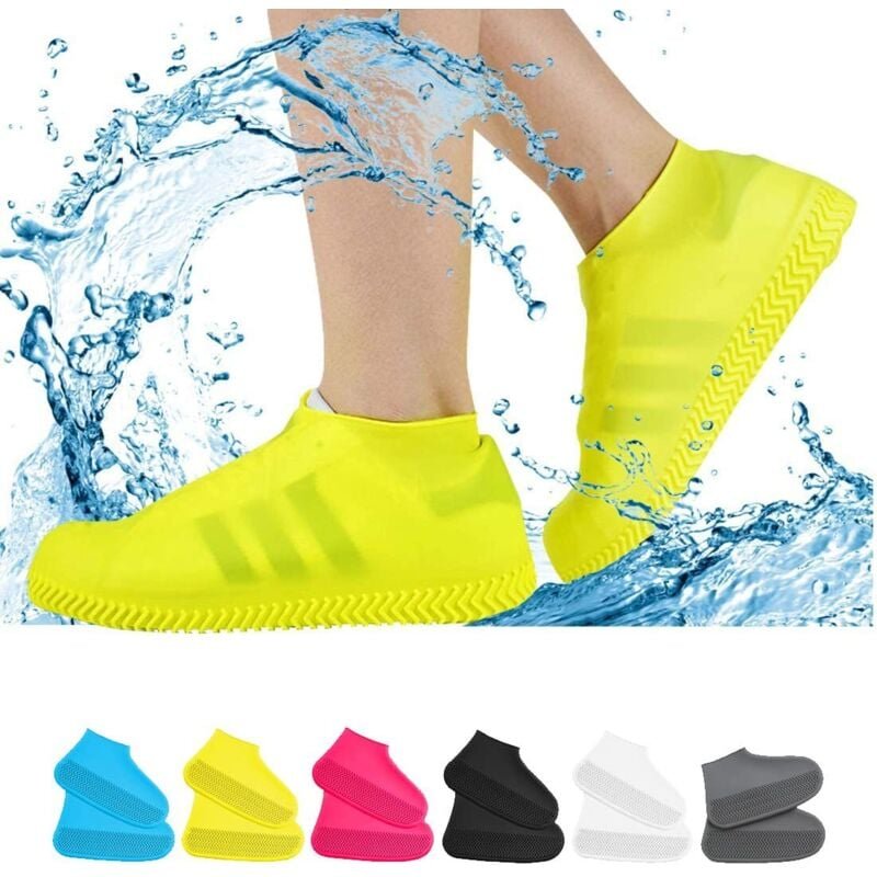 Wasserdichte Überschuhe, rutschfeste wasserdichte Überschuhe, Regenüberschuhe aus Silikonkautschuk, Schutzüberschuhe für...