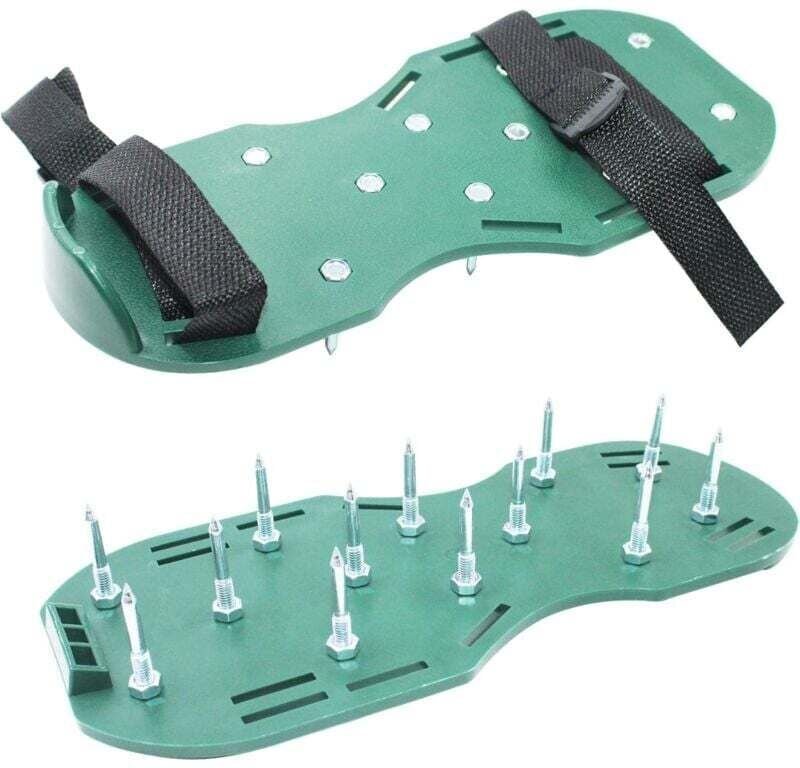 Sandali per arieggiatore da prato, 1 paio di arieggiatori da prato da 42 mm con 26 chiodi e chiave inglese, sandali da p...