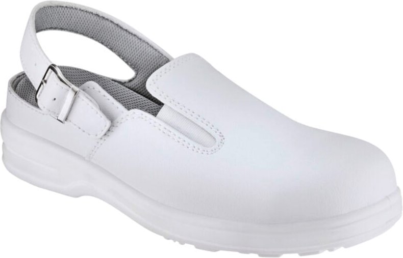 teXXor® SB-E-A-Sicherheitsclogs Bordeaux weiß, SRC, Stahlkappe 601043 Gr.43