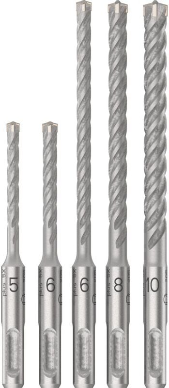 Pro sds plus-5X Hammerbohrer-Set, 5/6/6/8/10 mm, 5-tlg. - Bosch