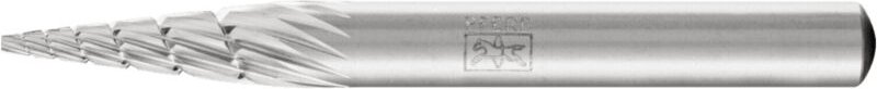 Pferd - 22422736 Frässtift hss Spitzkegel Länge 60 mm Produktabmessung, ø 6 mm Arbeits-Länge 18 mm Sc