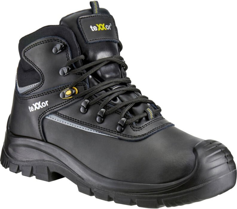 teXXor® S3-Sicherheitsschnürstiefel DIJON schwarz, EN ISO 20345 6325 Gr. 41