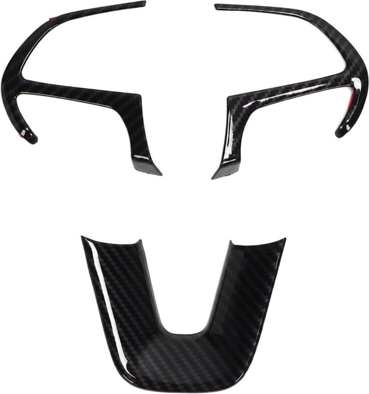 Lenkradrahmen, ABS-Lenkradabdeckung als Ersatz für Grand Cherokee SRT8 2014-2019 für Fahrzeuginnenausstattung (Kohlefase...