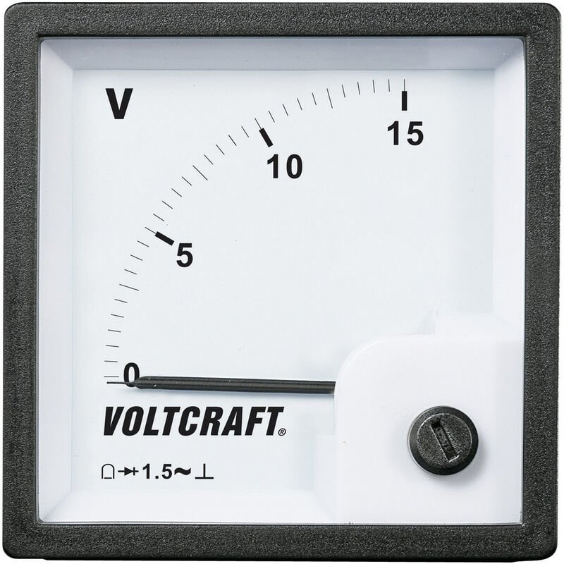 Voltcraft - AM-72x72/15V AM-72x72/15V Analog-Einbaumessgerät AM-72x72/15V 15 v Drehspule