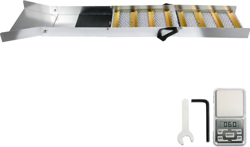 Mophorn - Zusammenklappbare Schleusenbox aus Aluminiumlegierung von, kompakte 50-Zoll-Schleusenboxen für Gold, leichte G...