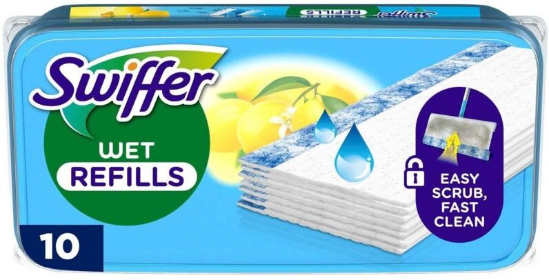 Cleaning cloths for floors 10 moist with citrus scent
